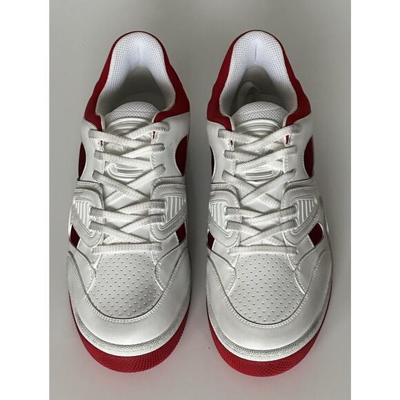 Gucci Men\'s Low-top White/Red Leather Sneakers 11.5 US (Gucci 11G) 697882 NIB IT main image 14
